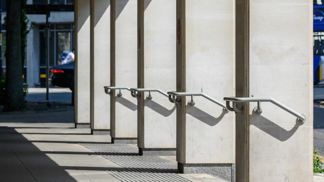 An image of the steps up to courts